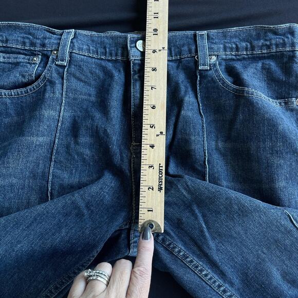 Calvin Klein Jeans Womens 12 Blue Cuffed Cropped Jean Faded Wash WG24D20 Stretch - Picture 11 of 13